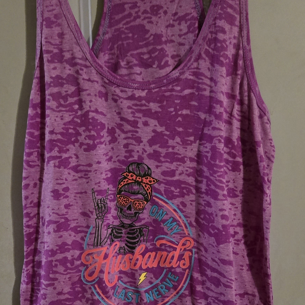 Graphic Pink Tank Top